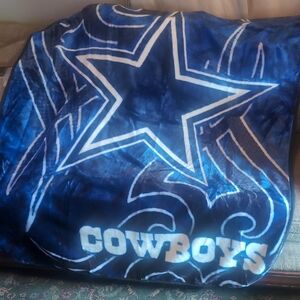 Blue Cowboys Star Blanket